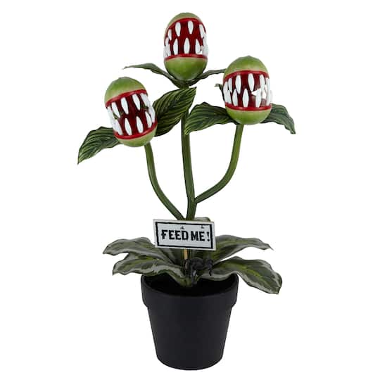 24" Potted Venus Flytrap Trio & Spider by Ashland®